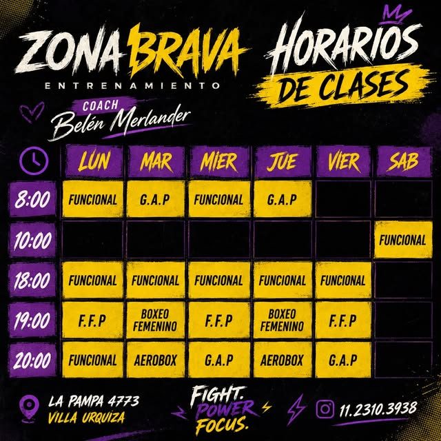 Grupo de alumnas de Zona Brava Entrenamiento